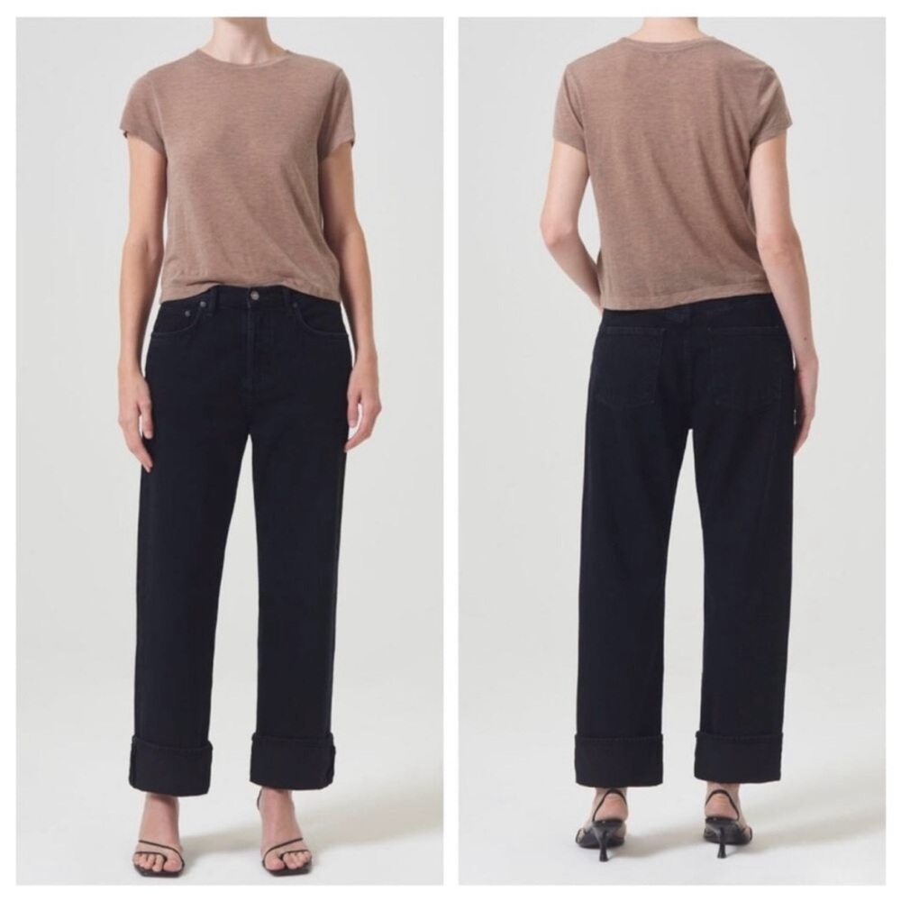 Agolde Fran Low Slung Easy Straight Jean